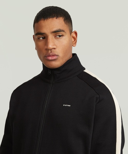 G-STAR(ジースター)の「Track Sweater Jacket/スリーブラインスウェットトラックジャケット(ジャージ・メンズ・ホワイト系その他/ダークブラック・SMALL/MEDIUM/LARGE/X-LARGE/X-SMALL)」の10枚目の写真