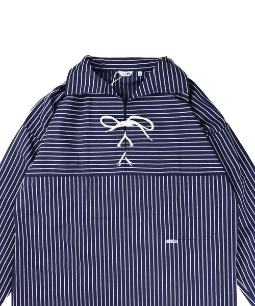 INNOCENT（イノセント）の「【T14】【modAS/モダス】Unisex Original V-Neck Rigging Shirt with Drawstring（Tシャツ/カットソー・メンズ・その他1/その他2・MEDIUM/X-LARGE/LARGE/SMALL）」の4枚目の写真