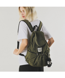 [INT] String flap backpack _ Check Khaki