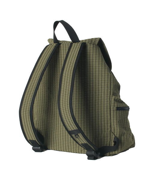 MASMARULEZ（マスマルールズ）の「[INT] String flap backpack _ Check Khaki（バックパック/リュック・レディース・その他・FREE）」の4枚目の写真