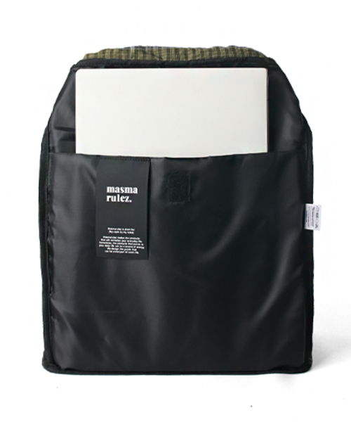 MASMARULEZ（マスマルールズ）の「[INT] String flap backpack _ Check Khaki（バックパック/リュック・レディース・その他・FREE）」の5枚目の写真