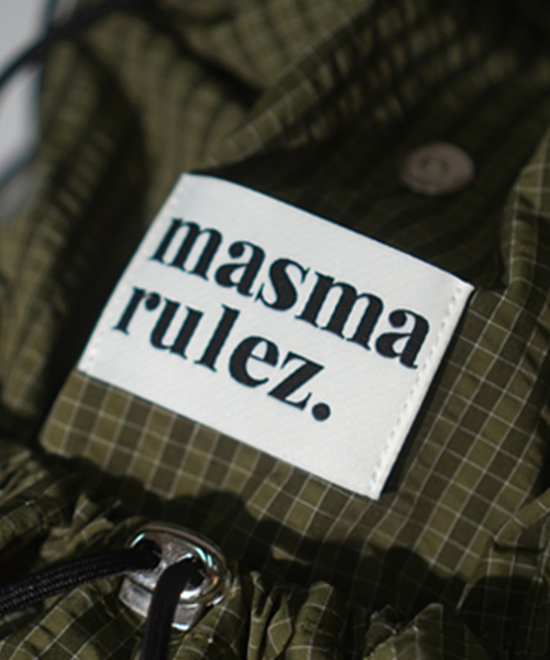 MASMARULEZ（マスマルールズ）の「[INT] String flap backpack _ Check Khaki（バックパック/リュック・レディース・その他・FREE）」の6枚目の写真