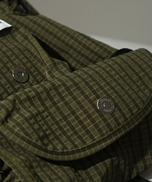 MASMARULEZ（マスマルールズ）の「[INT] String flap backpack _ Check Khaki（バックパック/リュック・レディース・その他・FREE）」の9枚目の写真