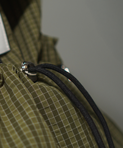 MASMARULEZ（マスマルールズ）の「[INT] String flap backpack _ Check Khaki（バックパック/リュック・レディース・その他・FREE）」の10枚目の写真