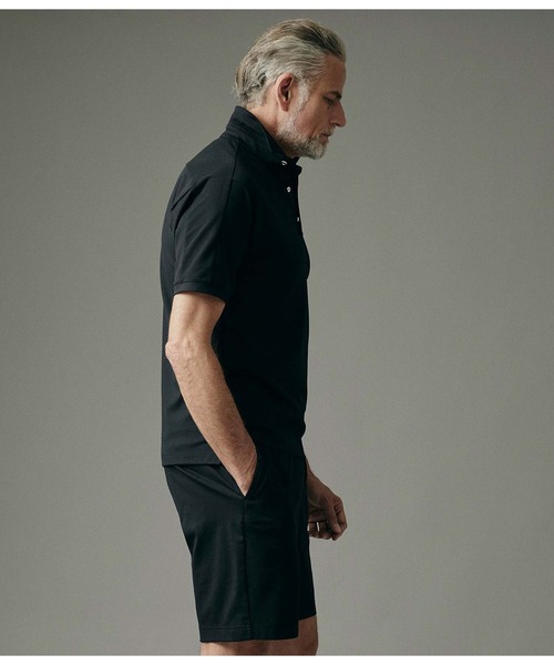 junhashimoto(ジュンハシモト)の「POWER MESH POLO(ポロシャツ・メンズ・ブラック/ネイビー/ホワイト・3/5/4/2)」の7枚目の写真