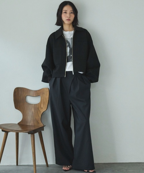 Doux archives（ドゥアルシーヴ）の「ラップ風タックパンツ（その他パンツ・レディース・ミント/ブラック/オフホワイト・SMALL/MEDIUM）」の5枚目の写真