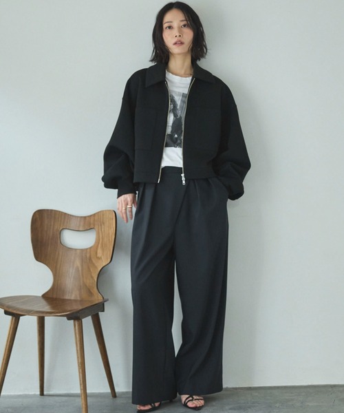 Doux archives（ドゥアルシーヴ）の「ラップ風タックパンツ（その他パンツ・レディース・ミント/ブラック/オフホワイト・SMALL/MEDIUM）」の10枚目の写真