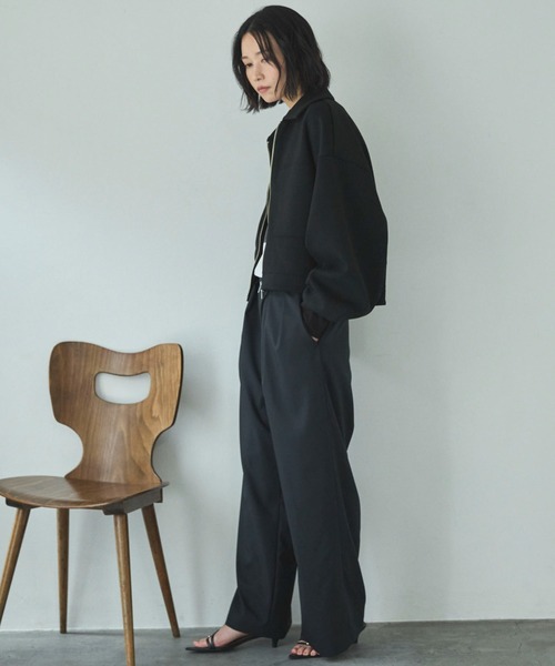 Doux archives（ドゥアルシーヴ）の「ラップ風タックパンツ（その他パンツ・レディース・ミント/ブラック/オフホワイト・SMALL/MEDIUM）」の9枚目の写真