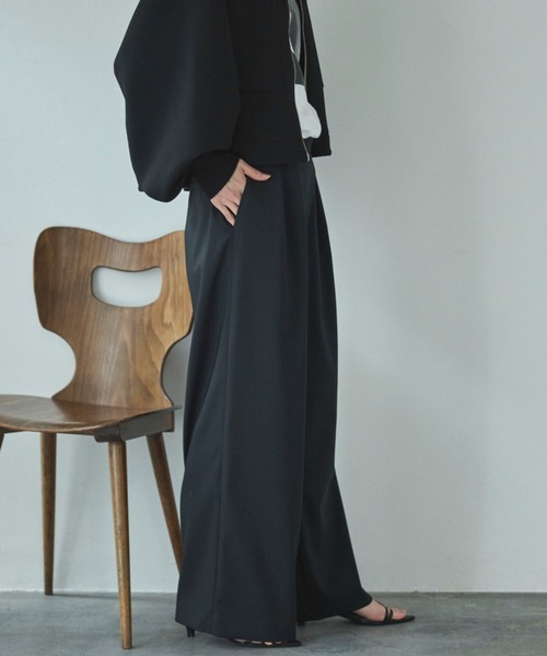 Doux archives（ドゥアルシーヴ）の「ラップ風タックパンツ（その他パンツ・レディース・ミント/ブラック/オフホワイト・SMALL/MEDIUM）」の17枚目の写真