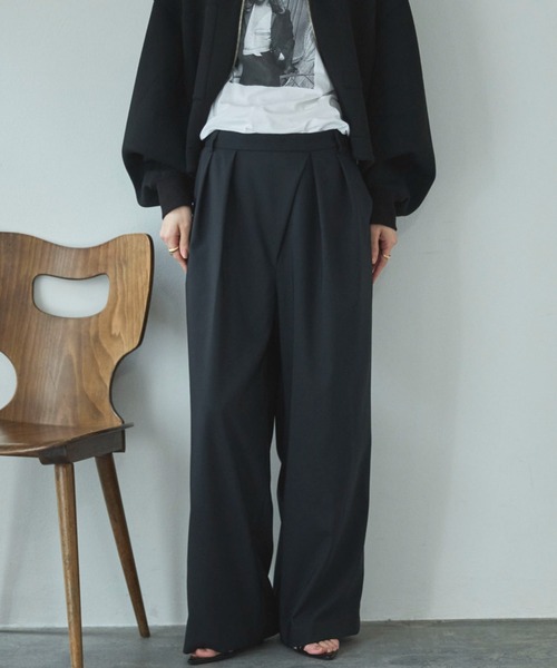 Doux archives（ドゥアルシーヴ）の「ラップ風タックパンツ（その他パンツ・レディース・ミント/ブラック/オフホワイト・SMALL/MEDIUM）」の18枚目の写真