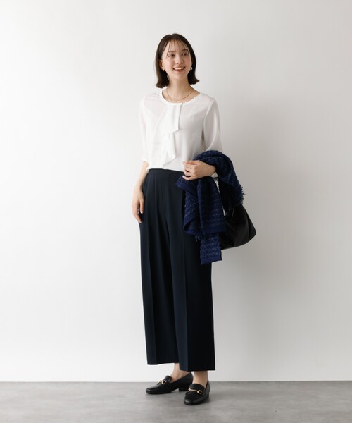 abahouse mavie（アバハウスマヴィ）の「【セミオケ】ジョーゼットフリルブラウス（シャツ/ブラウス・レディース・ホワイト・フリー）」の15枚目の写真