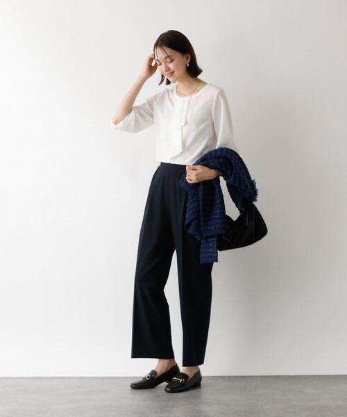 abahouse mavie（アバハウスマヴィ）の「【セミオケ】ジョーゼットフリルブラウス（シャツ/ブラウス・レディース・ホワイト・フリー）」の14枚目の写真