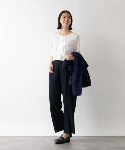 abahouse mavie（アバハウスマヴィ）の「【セミオケ】ジョーゼットフリルブラウス（シャツ/ブラウス・レディース・ホワイト・フリー）」の13枚目の写真