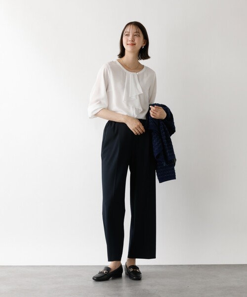 abahouse mavie（アバハウスマヴィ）の「【セミオケ】ジョーゼットフリルブラウス（シャツ/ブラウス・レディース・ホワイト・フリー）」の12枚目の写真