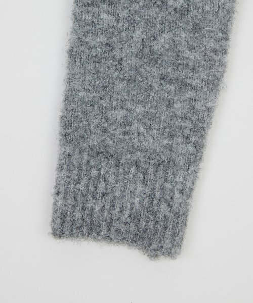 NOIRER FOR WOMAN(ノイアーフォーウーマン)の「ウールテリーポロニットジャケット(グレー)(カーディガン/ボレロ・レディース・その他・FREE)」の6枚目の写真