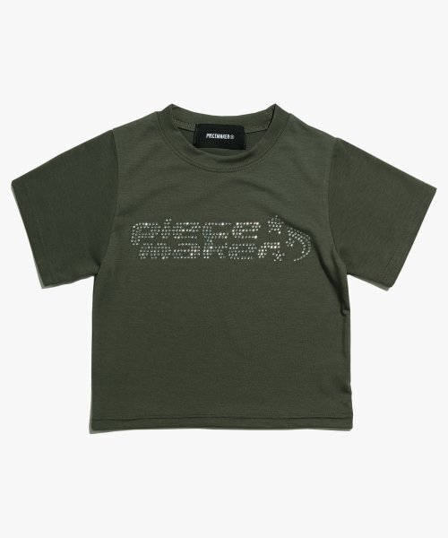 PIECEMAKER(ピースメーカー)の「CRYSTAL LOGO CROP TEE (OLIVE)(Tシャツ/カットソー・レディース・その他・FREE)」の2枚目の写真