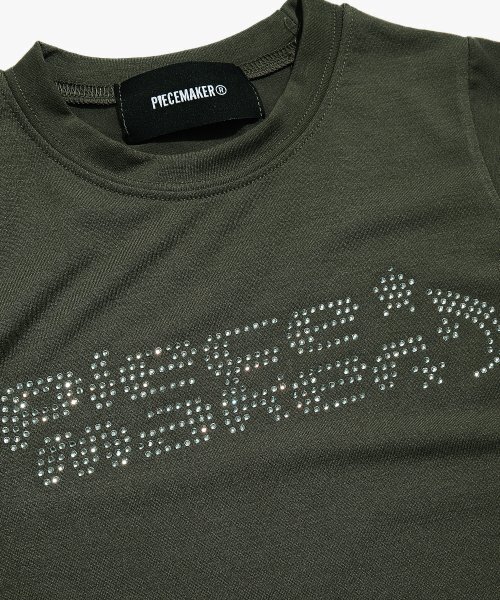 PIECEMAKER(ピースメーカー)の「CRYSTAL LOGO CROP TEE (OLIVE)(Tシャツ/カットソー・レディース・その他・FREE)」の4枚目の写真