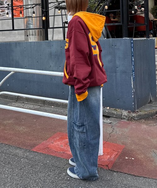 SOUNDSGOOOOD（サウンズグッド）の「【SOUNDS GOOOOD】サガラ刺繍パーカー（パーカー・レディース・グレー/バーガンディー・ONE SIZE）」の11枚目の写真