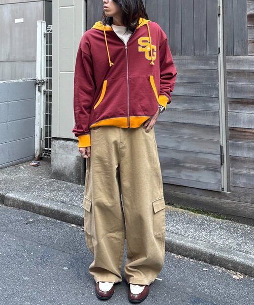 SOUNDSGOOOOD（サウンズグッド）の「【SOUNDS GOOOOD】サガラ刺繍パーカー（パーカー・レディース・グレー/バーガンディー・ONE SIZE）」の14枚目の写真