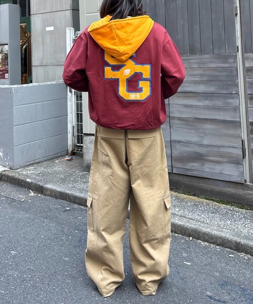 SOUNDSGOOOOD（サウンズグッド）の「【SOUNDS GOOOOD】サガラ刺繍パーカー（パーカー・レディース・グレー/バーガンディー・ONE SIZE）」の16枚目の写真