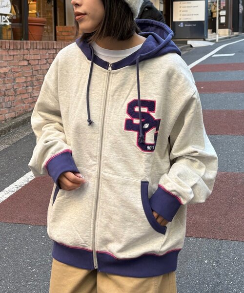 SOUNDSGOOOOD（サウンズグッド）の「【SOUNDS GOOOOD】サガラ刺繍パーカー（パーカー・レディース・グレー/バーガンディー・ONE SIZE）」の20枚目の写真