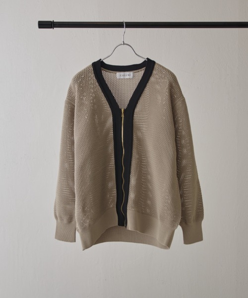 CULLNI（クルニ）の「【CULLNI exclusive for Lui's】ZIPカーディガン（カーディガン/ボレロ・メンズ・ブラック/ベージュ/ネイビー・1/2）」の7枚目の写真