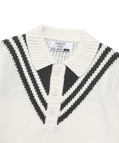 NICE GHOST CLUB(ナイスゴーストクラブ)の「FFATS SAILOR PK KNIT_IVORY(NG2EFUK640A)(ニット/セーター・レディース・アイボリー・S/M/L)」の3枚目の写真