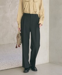BEAUTY&YOUTH UNITED ARROWS | 【WEB限定 Wardrobe DAILY MINIMAL】メランジ タックストレートパンツ ウォッシャブル(スラックス)
