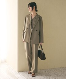 BEAUTY&YOUTH UNITED ARROWS | 【WEB限定 Wardrobe DAILY MINIMAL】メランジ タックストレートパンツ ウォッシャブル(スラックス)