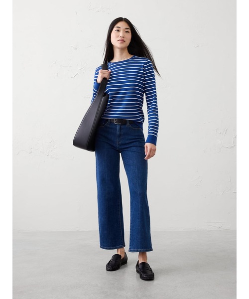 BANANA REPUBLIC FACTORY STORE(バナナリパブリック ファクトリーストア)の「BANANA REPUBLIC FACTORY STORE ストライプ フォーエバー セーター(ニット/セーター・レディース・ブルー系その他・XS/S/M/L)」の5枚目の写真