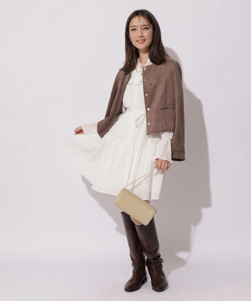 Apuweiser-riche（アプワイザーリッシェ）の「スエードノーカラージャケット（その他アウター・レディース・モカ・2/1）」の8枚目の写真