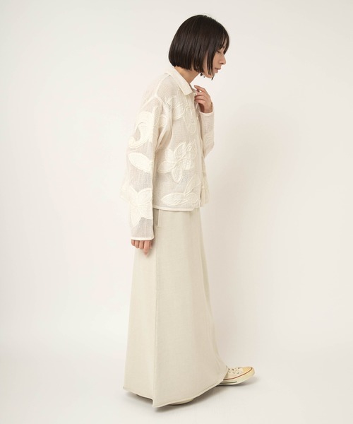 RNA-N（アールエヌエーエヌ）の「J2174 ボタニカル刺繍メッシュジャケット（その他アウター・レディース・ブラック/オフホワイト・FREE）」の17枚目の写真