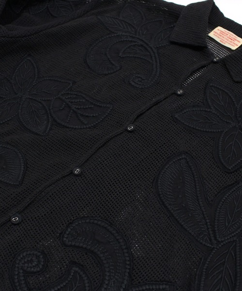 RNA-N（アールエヌエーエヌ）の「J2174 ボタニカル刺繍メッシュジャケット（その他アウター・レディース・ブラック/オフホワイト・FREE）」の3枚目の写真