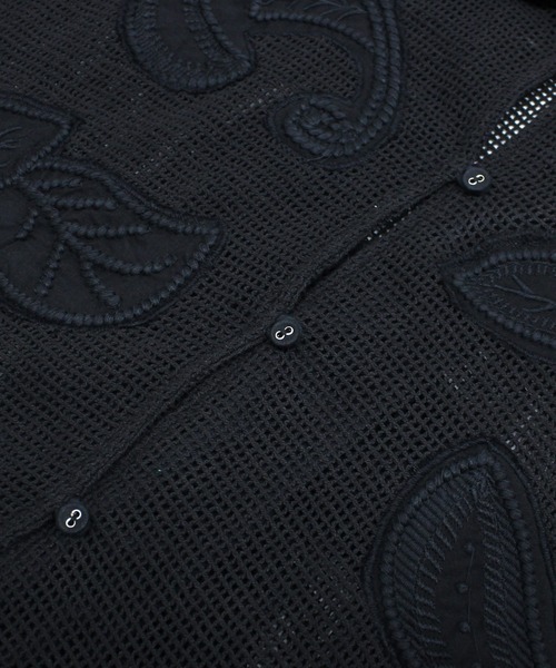 RNA-N（アールエヌエーエヌ）の「J2174 ボタニカル刺繍メッシュジャケット（その他アウター・レディース・ブラック/オフホワイト・FREE）」の4枚目の写真