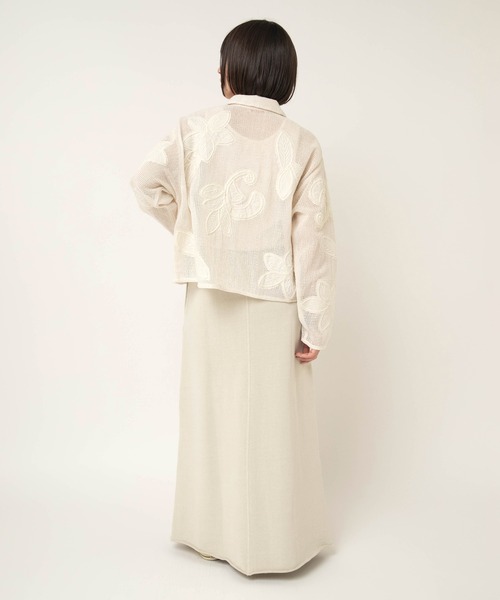 RNA-N（アールエヌエーエヌ）の「J2174 ボタニカル刺繍メッシュジャケット（その他アウター・レディース・ブラック/オフホワイト・FREE）」の18枚目の写真