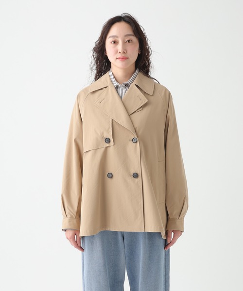 Elura（エルーラ）の「撥水ショートトレンチ/654101（トレンチコート・レディース・ベージュ/ネイビー・FREE）」の10枚目の写真