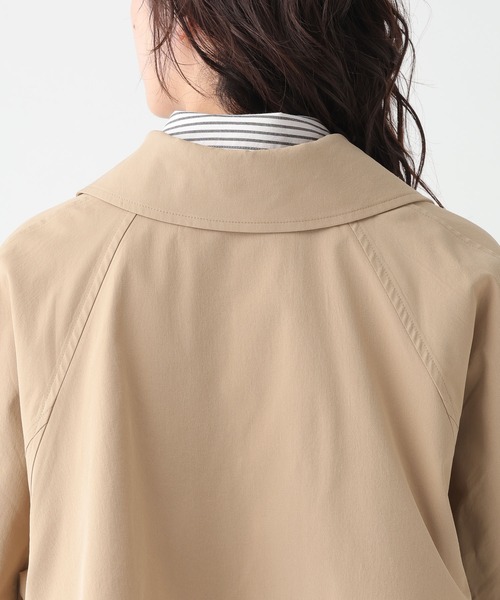 Elura（エルーラ）の「撥水ショートトレンチ/654101（トレンチコート・レディース・ベージュ/ネイビー・FREE）」の14枚目の写真