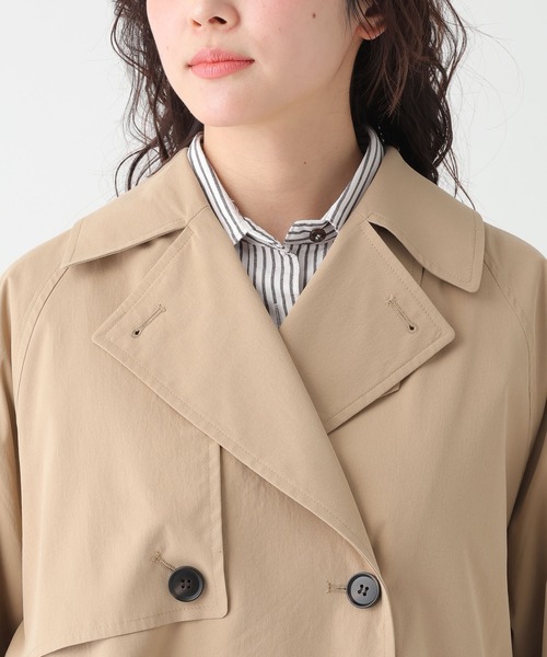 Elura（エルーラ）の「撥水ショートトレンチ/654101（トレンチコート・レディース・ベージュ/ネイビー・FREE）」の13枚目の写真