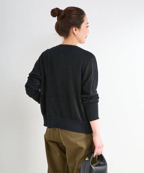 B.C STOCK(ベーセーストック)の「手洗い可 / FRENCH ICY LINEN アンサンブル(アンサンブル・レディース・ブラック/ベージュ/ホワイト・FREE)」の9枚目の写真