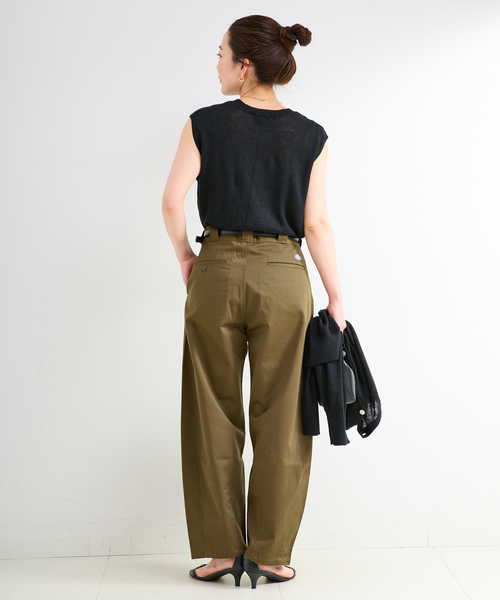 B.C STOCK(ベーセーストック)の「手洗い可 / FRENCH ICY LINEN アンサンブル(アンサンブル・レディース・ブラック/ベージュ/ホワイト・FREE)」の12枚目の写真