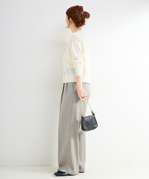 B.C STOCK(ベーセーストック)の「手洗い可 / FRENCH ICY LINEN アンサンブル(アンサンブル・レディース・ブラック/ベージュ/ホワイト・FREE)」の18枚目の写真