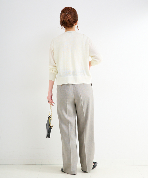B.C STOCK(ベーセーストック)の「手洗い可 / FRENCH ICY LINEN アンサンブル(アンサンブル・レディース・ブラック/ベージュ/ホワイト・FREE)」の19枚目の写真