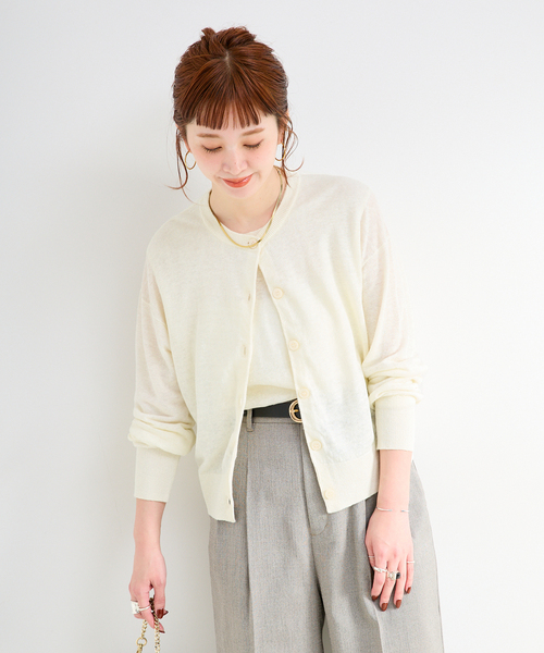 B.C STOCK(ベーセーストック)の「手洗い可 / FRENCH ICY LINEN アンサンブル(アンサンブル・レディース・ブラック/ベージュ/ホワイト・FREE)」の20枚目の写真