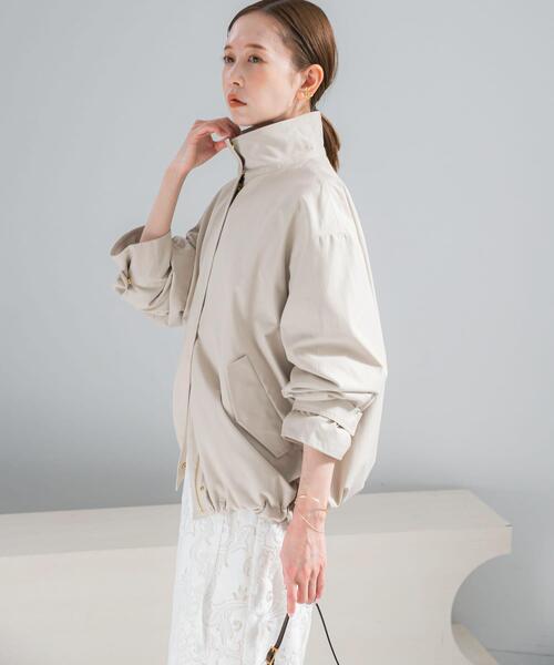 URBAN RESEARCH ROSSO WOMEN(アーバンリサーチ ロッソ)の「撥水スタンドカラーミドルコート(その他アウター・レディース・ライトベージュ/ネイビー・FREE)」の11枚目の写真