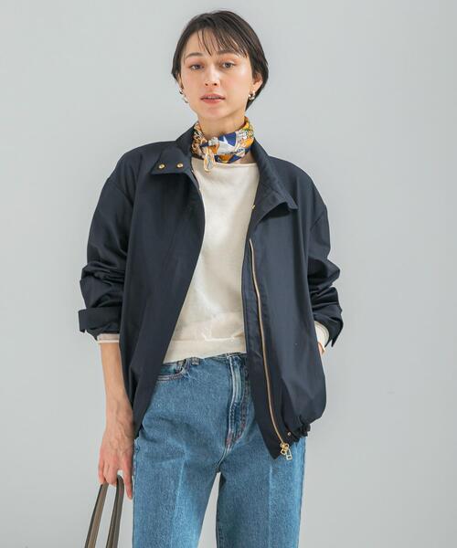 URBAN RESEARCH ROSSO WOMEN(アーバンリサーチ ロッソ)の「撥水スタンドカラーミドルコート(その他アウター・レディース・ライトベージュ/ネイビー・FREE)」の21枚目の写真