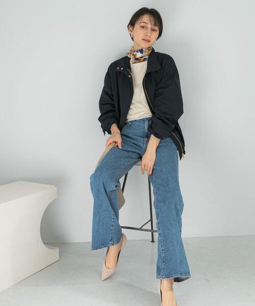 URBAN RESEARCH ROSSO WOMEN（アーバンリサーチ　ロッソ）の「撥水スタンドカラーミドルコート（その他アウター・レディース・ライトベージュ/ネイビー・FREE）」の17枚目の写真