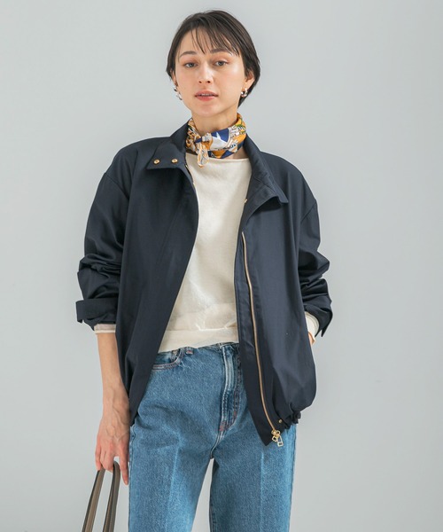 URBAN RESEARCH ROSSO WOMEN（アーバンリサーチ　ロッソ）の「撥水スタンドカラーミドルコート（その他アウター・レディース・ライトベージュ/ネイビー・FREE）」の3枚目の写真