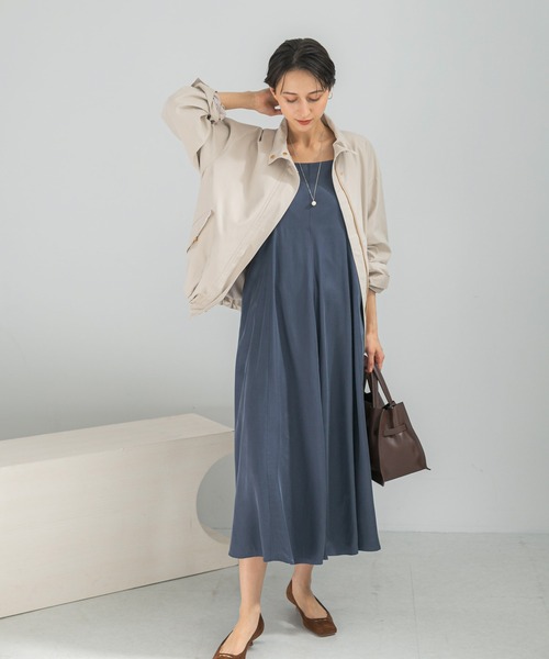 URBAN RESEARCH ROSSO WOMEN（アーバンリサーチ　ロッソ）の「撥水スタンドカラーミドルコート（その他アウター・レディース・ライトベージュ/ネイビー・FREE）」の16枚目の写真