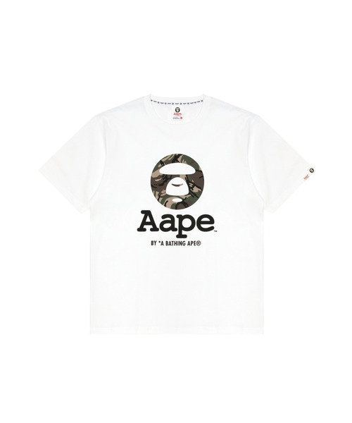 AAPE BY A BATHING APE(エーエイプバイアベイシングエイプ)の「AAPE BASIC TEE(Tシャツ/カットソー・メンズ・ブラック/ホワイト/ピンク・MEDIUM/X-LARGE/XX-LARGE/SMALL/LARGE)」の2枚目の写真