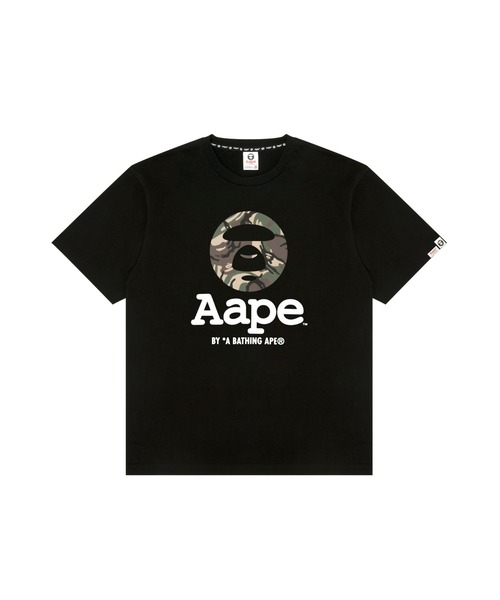 AAPE BY A BATHING APE(エーエイプバイアベイシングエイプ)の「AAPE BASIC TEE(Tシャツ/カットソー・メンズ・ブラック/ホワイト/ピンク・MEDIUM/X-LARGE/XX-LARGE/SMALL/LARGE)」の1枚目の写真
